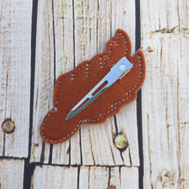 ITH Jeweled Feather Headband SLIDER™ and Clip Cover Embroidery Design - Image 4