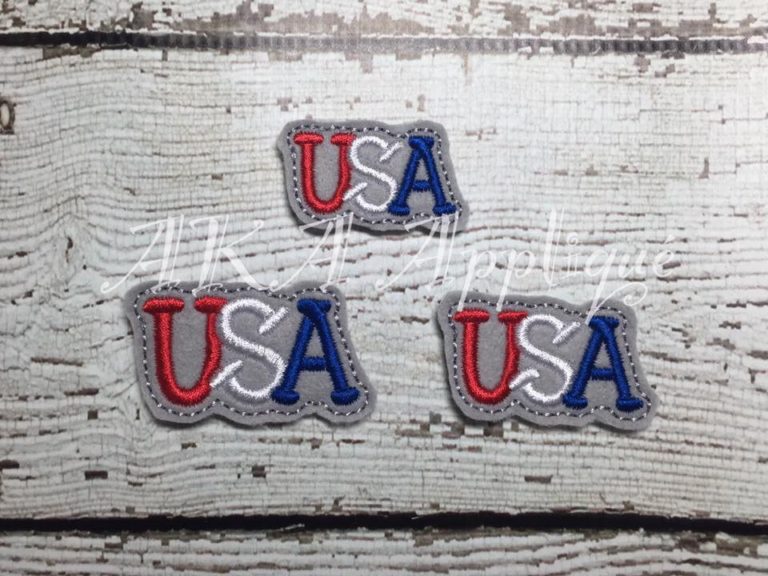 USA Feltie Embroidery Design