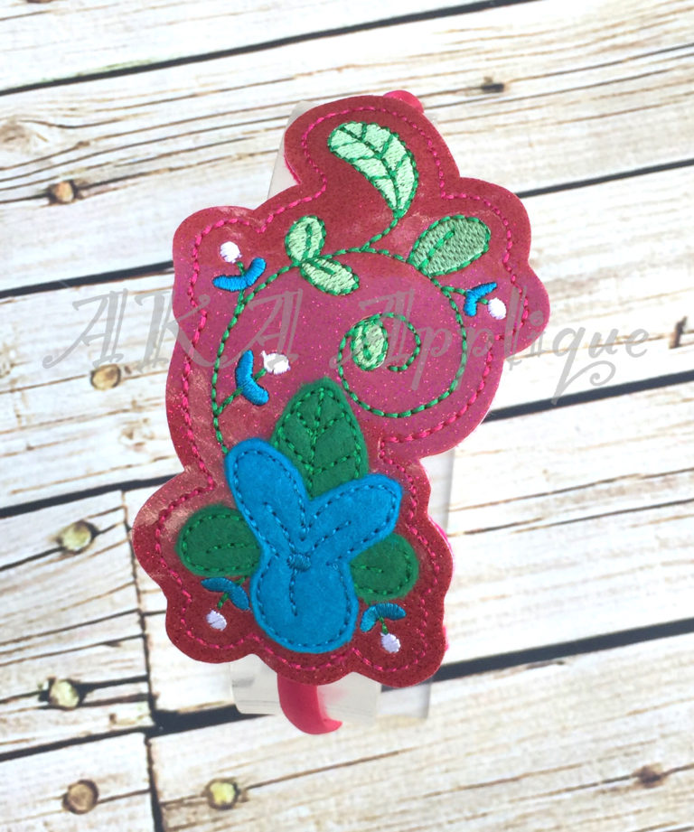ITH Happy Queen Headband SLIDER™ and Clip Cover Embroidery Design