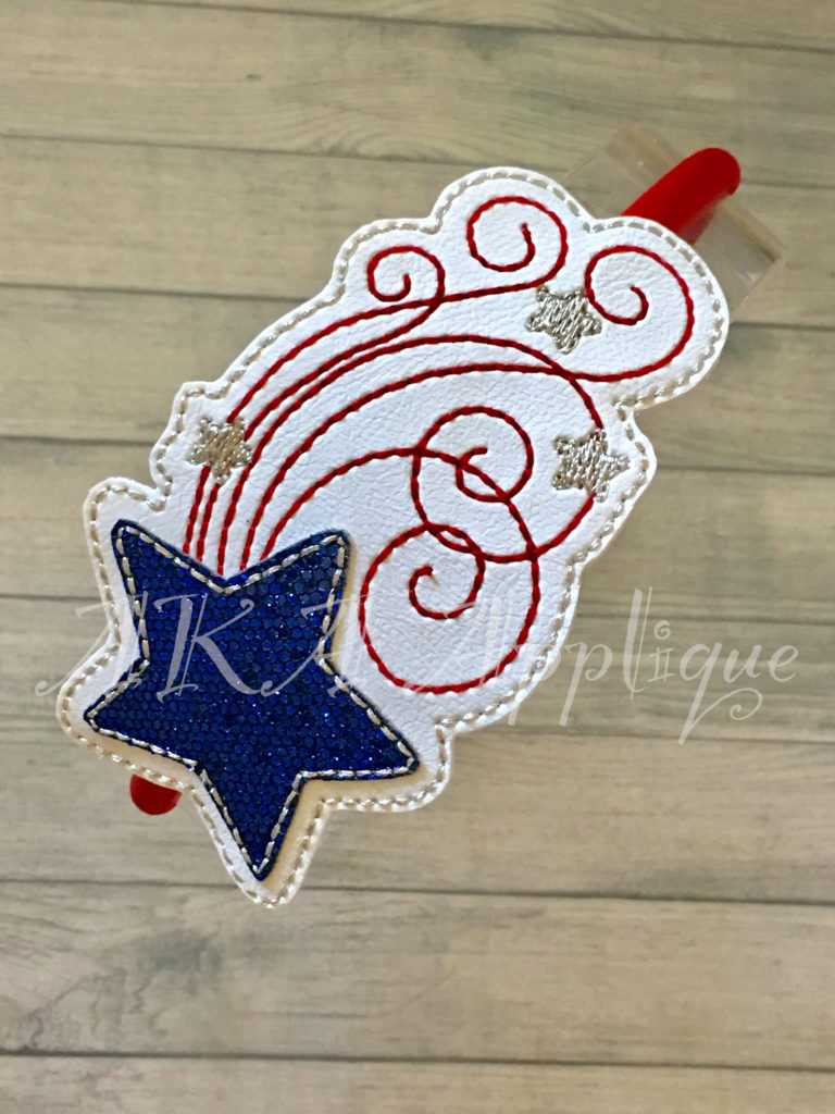 ITH Star Flourish Headband SLIDER™ and Clip Cover Embroidery Design - Image 2