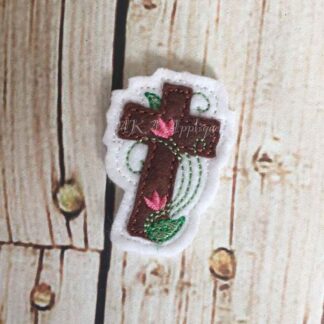 Spring Tulip Cross Feltie Embroidery Design