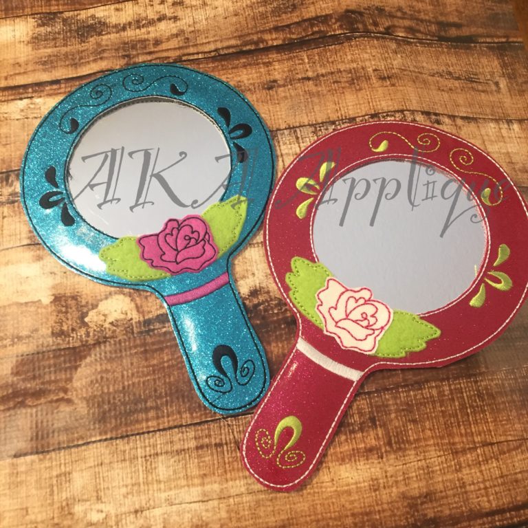 ITH Rose Princess Magical Mirror Embroidery Design - Image 2