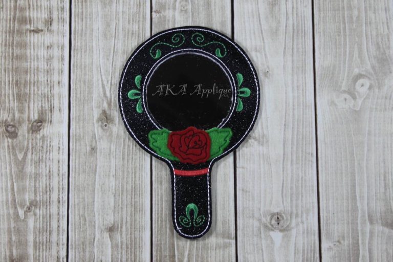 ITH Rose Princess Magical Mirror Embroidery Design - Image 4