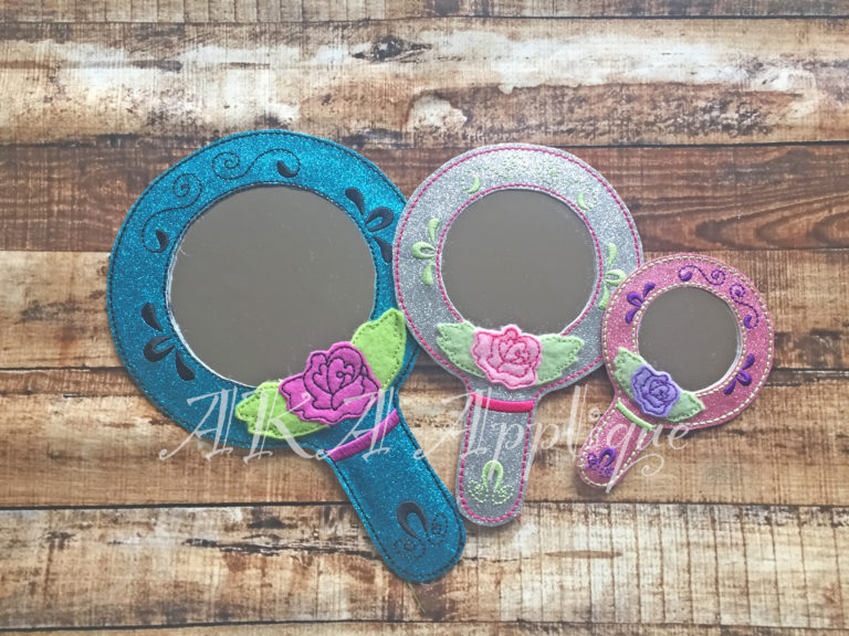 ITH Rose Princess Magical Mirror Embroidery Design