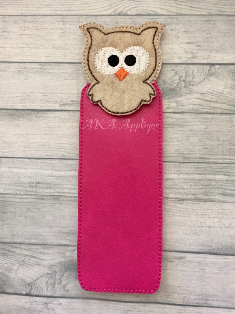 Peeking Kookie Owl Bookmark ITH Embroidery Design - Image 2