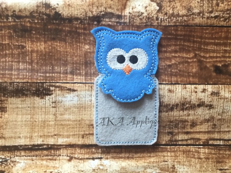 Peeking Kookie Owl Bookmark ITH Embroidery Design - Image 3