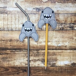 Sammy Shark  Pencil Slider and Topper Embroidery Design