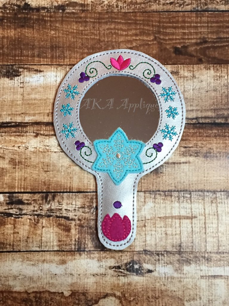 ITH Norwegian Sisters Princess Magical Mirror Embroidery Design - Image 2