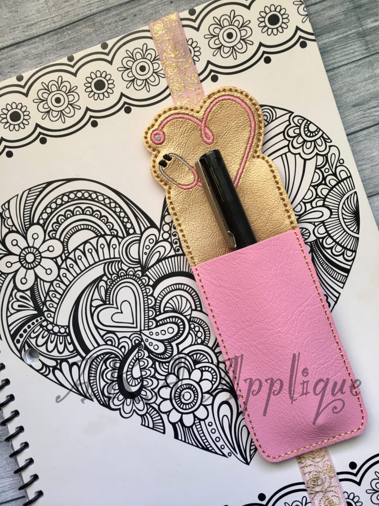 ITH Stethoscope Heart Pocket Band SLIDER™ Embroidery Design