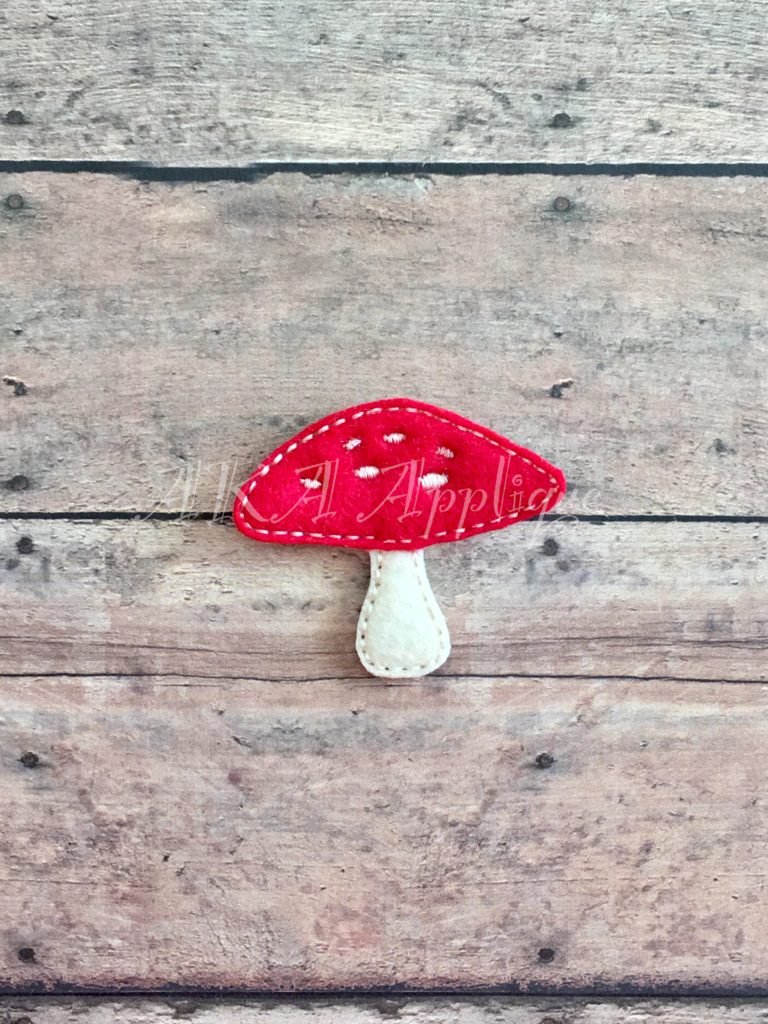 Mushroom 1 Feltie Embroidery Design