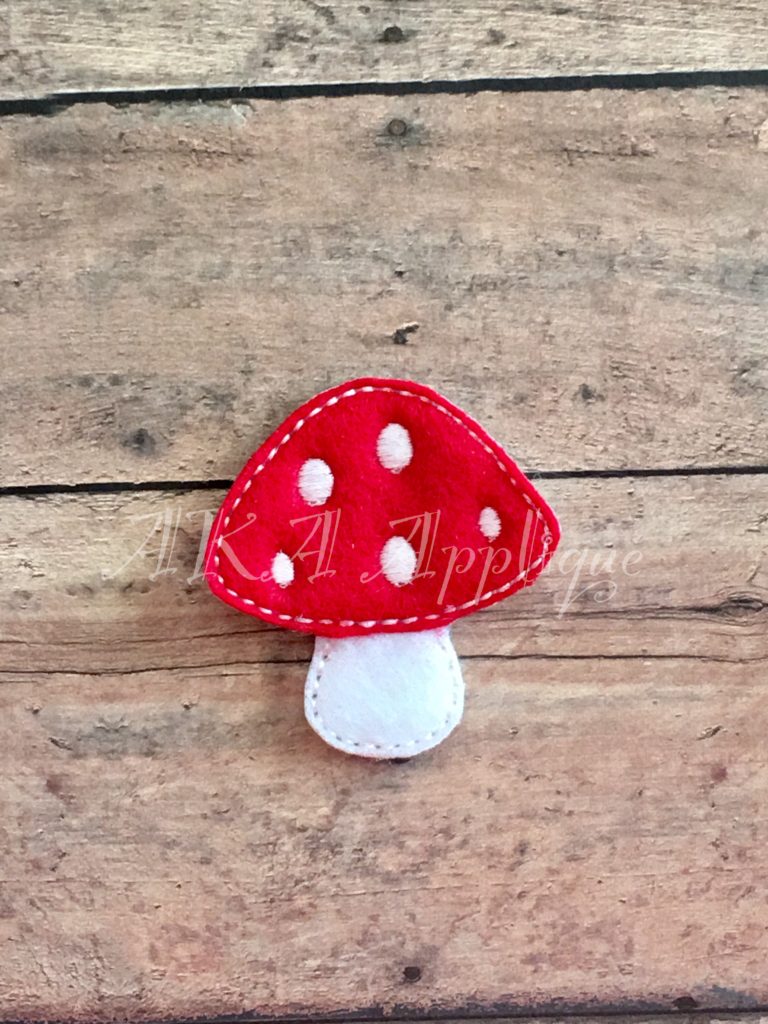 Mushroom 2 Feltie Embroidery Design