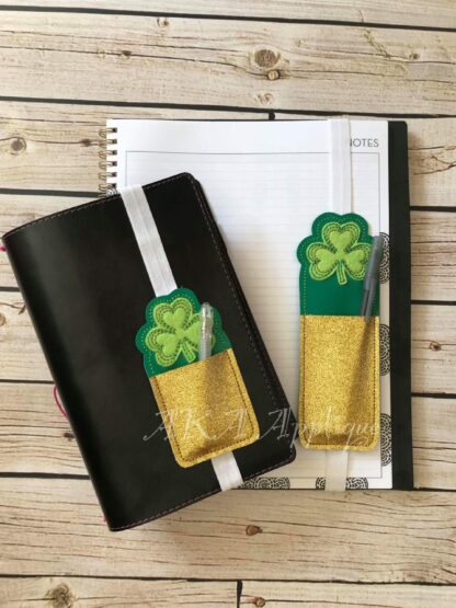 ITH Echo Shamrock Pocket Band Slider Embroidery Design