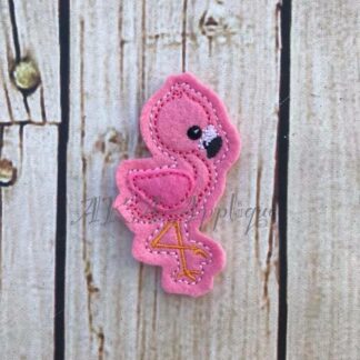 Florence Flamingo Feltie Embroidery Design