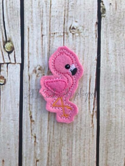 Florence Flamingo Feltie Embroidery Design