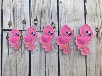 Florence Flamingo Feltie Embroidery Design - Image 2