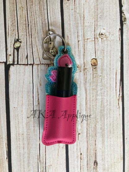 ITH Florence Flamingo EO on the GO Roller Bottle Key Fob Embroidery Design - Image 5