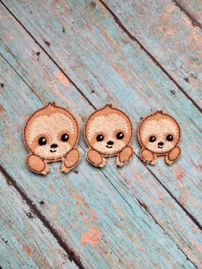 Sydney Sloth Feltie Embroidery Design - Image 2