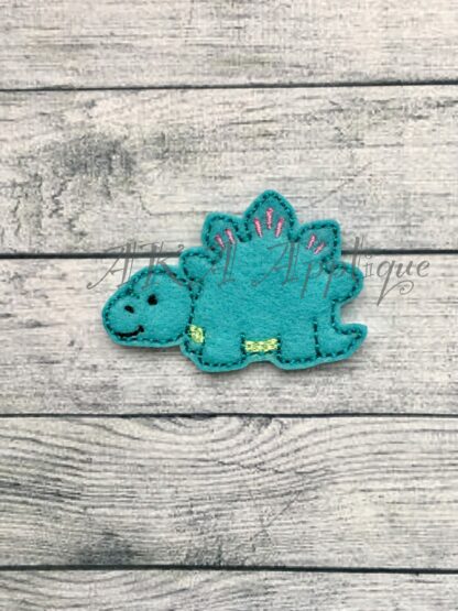 Steven Stegosaurus Dinosaur Feltie Embroidery Design