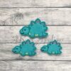 Steven Stegosaurus Dinosaur Feltie Embroidery Design - Image 2