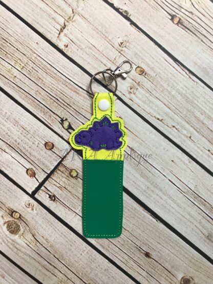 ITH Steven Stegosaurus EO on the Go Roller Bottle Key Fob Embroidery Design - Image 3