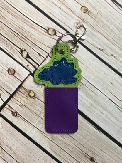ITH Steven Stegosaurus EO on the Go Roller Bottle Key Fob Embroidery Design - Image 2