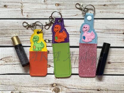 ITH Bronty Brontosaurus EO on the Go Roller Bottle Key Fob Embroidery Design