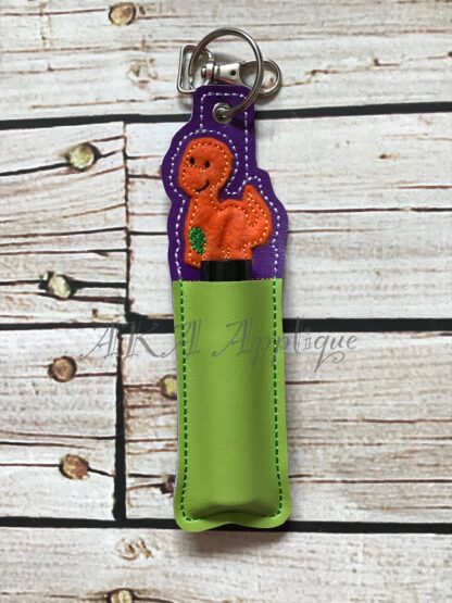 ITH Bronty Brontosaurus EO on the Go Roller Bottle Key Fob Embroidery Design - Image 2
