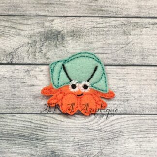 Hedwig Hermit Crab Feltie Embroidery Design