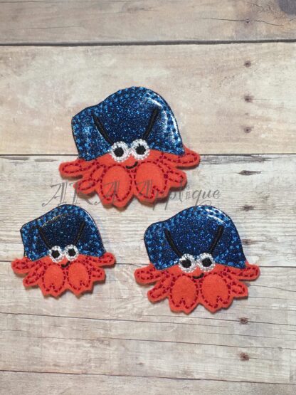 Hedwig Hermit Crab Feltie Embroidery Design - Image 3