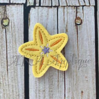Sterling Starfish Feltie Embroidery Design