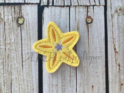 Sterling Starfish Feltie Embroidery Design
