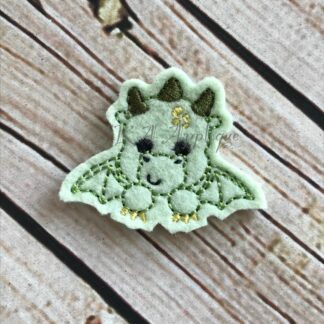 Peeking Declan Dragon Feltie Embroidery Design