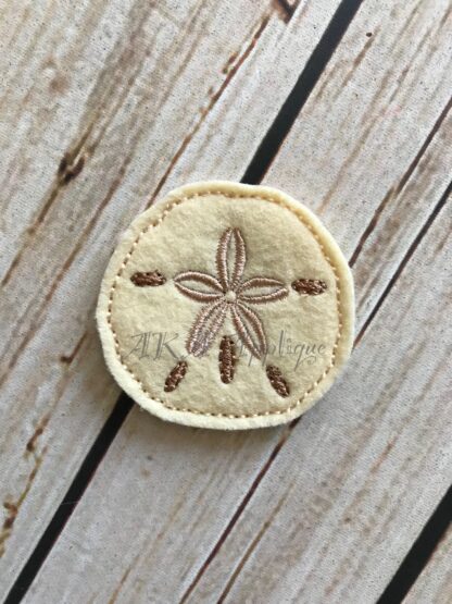 Sandra Sand Dollar Feltie Embroidery Design - Image 3