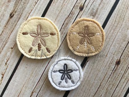 Sandra Sand Dollar Feltie Embroidery Design - Image 2