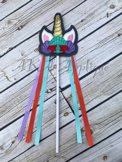 ITH Unicorn Mermaid Wand SET Embroidery Design - Image 2