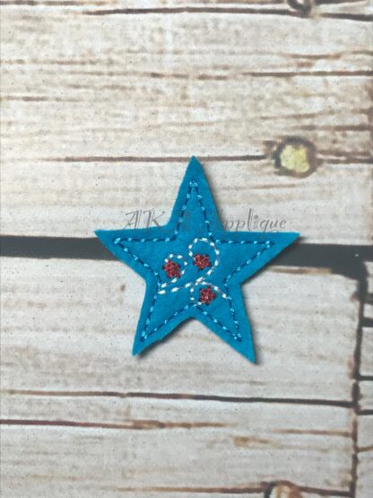 Star Swirl Feltie Embroidery Design - Image 3