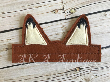 ITH Fox Blank Headband Tiara Slider Embroidery Design - Image 3