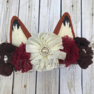 ITH Fox Blank Headband Tiara Slider Embroidery Design