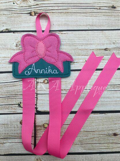 Boutique Bow Clip Keeper-Bow Holder ITH Embroidery Design - Image 4