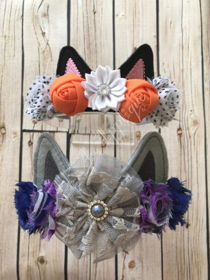 ITH Cat Blank Headband Tiara Slider Embroidery Design - Image 2
