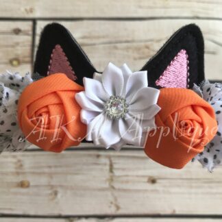 ITH Cat Blank Headband Tiara Slider Embroidery Design