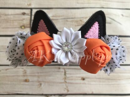 ITH Cat Blank Headband Tiara Slider Embroidery Design