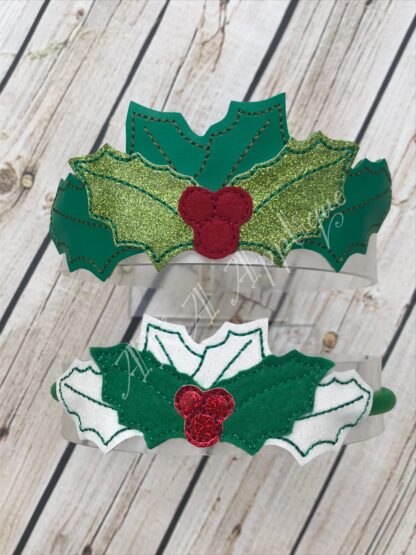 ITH Holly Headband Tiara Slider Embroidery Design - Image 2