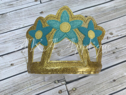 ITH Fancy Flower Headband Tiara Slider Embroidery Design