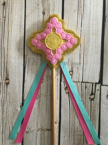 ITH Fancy Beaded Pearl Wand Embroidery Design