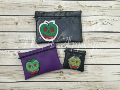 ITH Poison Apple Zipper Pouch Embroidery Design