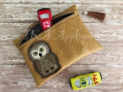 ITH Magical Owl Zipper Pouch Embroidery Design - Image 10