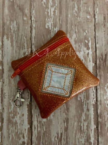 ITH Princess Diamond Zipper Pouch Embroidery Design - Image 3