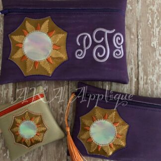 ITH Sun Princess Zipper Pouch Embroidery Design
