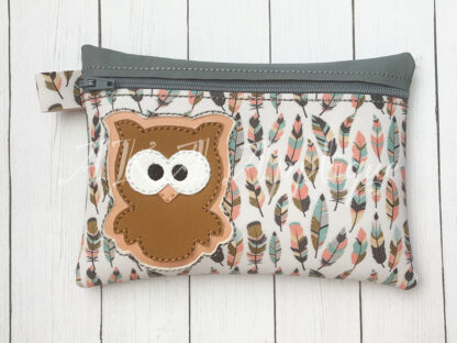 ITH Kookie Owl Zipper Pouch Embroidery Design - Image 4
